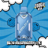 Zooka Box Disposable 7000 Puffs Blue Raspberry Ice -